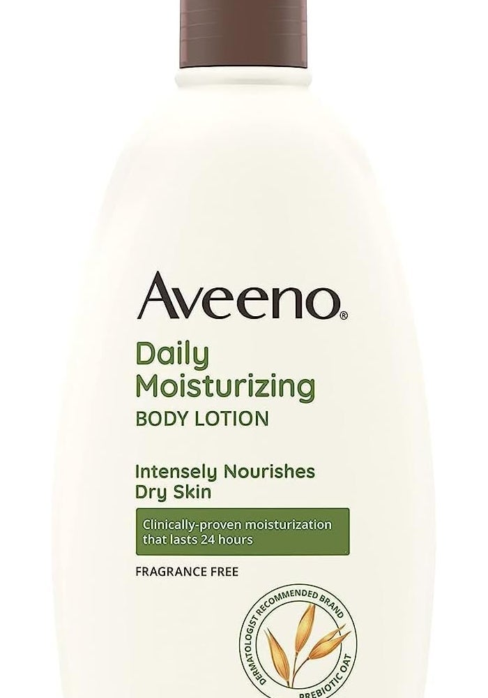 Aveeno Daily Moisturizing Body Lotion - 18 fl oz (532 mL) - Fragrance-Free, Clinically Proven for Dry Skin - Image 1